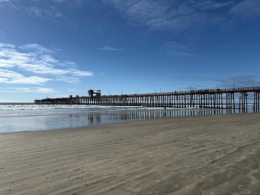 Oceanside Beach by Pier